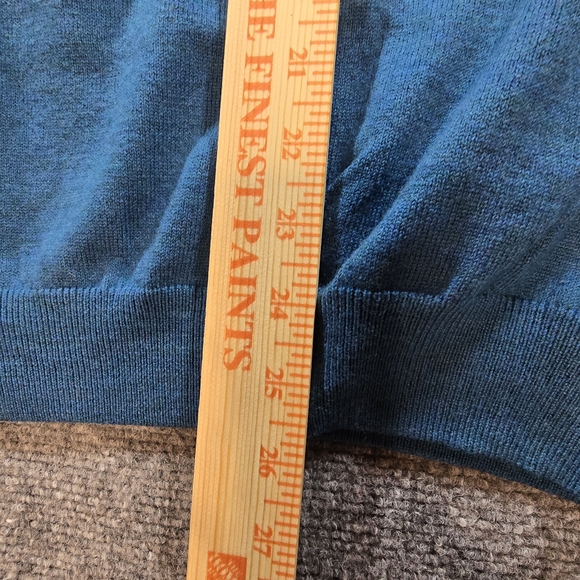 Brooks Brothers Blue V-Neck Sweater - Picture 5 of 6